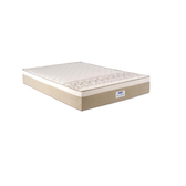 Imagem da oferta Colchão Casal Gazi Molas Ensacadas 138x188x23cm Branco Bege Suporta 120kg