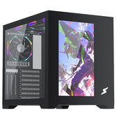 Imagem da oferta Gabinete Gamer SuperFrame Box Magic Mid Tower Vidro Temperado Com Display LCD 13.3 Pol ATX Preto Sem Fonte Com 6 Fans SF