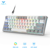 Imagem da oferta Teclado Mecânico Aula F3Z61 60% Gamer RGB