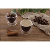 Imagem da oferta Jogo de Copos de Vidro de Café 80ml 4 Peças Nell Parede Dupla