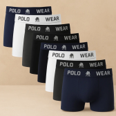 Imagem da oferta Kit 8 Cuecas Polo Wear Boxer Masculina Sem Costura em Microfibra Confortável