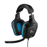 Imagem da oferta Headset Gamer Logitech G432 7.1 Dolby Surround para PC PlayStation Xbox e Nintendo Switch Preto/Azul - 981-000769