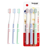 Imagem da oferta TOYADENT PRIME Escova de Dente para Adultos Kit com 3 Unidades Cerdas Macias Para Viagem Cores Variadas Médio Prote