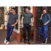 Imagem da oferta Kit 3 Calças Jeans Masculina Modelo Slim