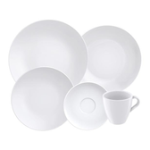 Imagem da oferta Aparelho de Jantar e Chá 20 Peças Tramontina de Porcelana Branco Redondo Silvia