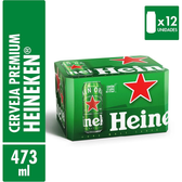Imagem da oferta Heineken Cerveja Lata 473ml Pack 12 Unidades