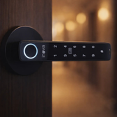 Imagem da oferta Macaneta Biometria Fechadura Eletronica Digital 15Cm E Tuya Preto