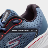 Imagem da oferta Tênis Skechers Go Run Consistent 2 Masculino - Azul+Preto