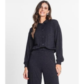 Imagem da oferta Casaco Feminino Em Molecotton Rovitex Preto