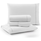 Imagem da oferta Jogo de Cama Casal Padrão Percal 400 Fios Ponto Palito 04 Peças Antiácaro Não faz bolinha Toque Extra Macio Bran