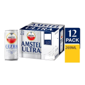 Imagem da oferta 12 Cerveja Amstel Lager Ultra 269ml Sem Glúten 71cal Lowcarb
