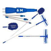 Imagem da oferta Kit Nº15 Cabo Extensor 6m Rodo Limpa Vidro 25cm + Espanador
