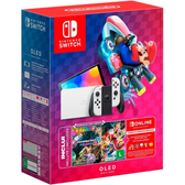Imagem da oferta Nintendo Console + Jogo Switch OLED Branco Jogo Digital Mario Kart 8 Deluxe 3 Meses de Assinatura Nintendo Switch Online