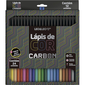 Imagem da oferta Lápis de Cor Carbon 24 Cores Redondo Leo&leo