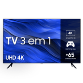 Imagem da oferta Smart TV Samsung 58 Polegadas Uhd 4K 58cu7700 2023 3 HDMI 1 USB Processador Crystal 4k Gaming Hub Tela Sem Limites