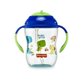 Imagem da oferta Copo de Treinamento com Canudo First Moments Fisher Price Azul - BB1016