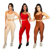 Imagem da oferta Conjunto top com calça bojo removível fitness