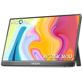 Imagem da oferta ARZOPA Monitor portátil 2.5K 16.0" 2560x1600 HDR com suporte monitor de laptop 500nits 8bit QHD USB-C HDMI tela externa