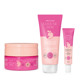 Imagem da oferta Combo Desliza Fácil: Creme Esfoliante 200g + Creme Hidratante Deslizante 200ml + Sérum Uniformizador 30ml