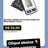 Imagem da oferta Aparelho Medidor De Pressão Digital De Braço Bpsp11 G-tech