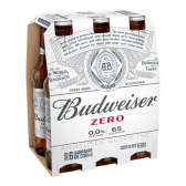 Imagem da oferta Cerveja Zero Budweiser Long Neck 330ml 6 Pack