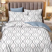 Imagem da oferta Jogo de Cama Queen Cazza Avery em Microfibra Estampado 4 Peças - Item Sortido