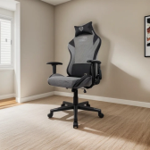 Imagem da oferta Cadeira Gamer Tgt Heron Tx Tecido Preto E Cinza