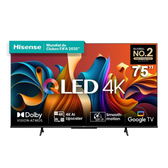 Imagem da oferta Smart TV 75 Hisense Ultra HD 4K QLED Q6N com Wi-Fi Bluetooth USB e HDMI - 75A51HUA