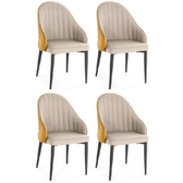 Imagem da oferta Kit 4 Cadeiras de Jantar Estofada Design La Martina