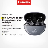 Imagem da oferta Fone de Ouvido Sem Fio Lenovo LP25