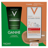 Imagem da oferta Kit Vichy Protetor Solar Facial FPS 60 Capital Soleil UV-Pigment Control 2.0 40g + Gel de Limpeza Normaderm 50g