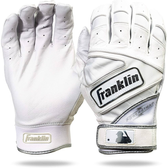 Imagem da oferta Franklin Sports Luvas de Rebatedor Chrome Powerstrap Branco Adulto Pequeno