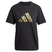 Imagem da oferta Camiseta Adidas Grafica Preta e Dourada Feminino