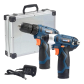 Imagem da oferta Kit Parafusadeira Impacto 1/4 Pol + Parafusadeira Furadeira