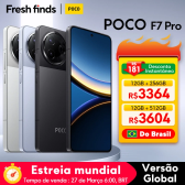 Imagem da oferta Smartphone POCO F7 Pro Versão Global Snapdragon 8 Gen 3 Tela AMOLED 2K 12GB RAM 256GB ROM NFC