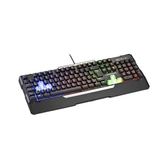 Imagem da oferta Teclado Gamer Warrior Wakiza Semi Mecânico LED Rainbow - TC208
