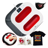 Imagem da oferta Prensa Térmica 23x23cm Sublimação Transfer Camiseta Dtf Vermelho Mecolour