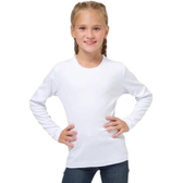 Imagem da oferta Camiseta Blusa Peluciada Infantil Unissex Segunda Pele Manga Longa (BR Numérico 8 Regular Branco)