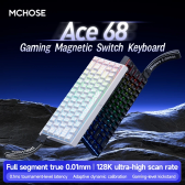 Imagem da oferta Teclado magnético MCHOSE ACE68 com fio Mecânico ACE60 Pro 0,01mm RapidTrigg 8