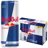 Imagem da oferta Pack de 8 Latas Red Bull Energético Energy Drink 250ml