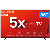 Imagem da oferta Smart TV 86" Ultra HD 4K LG LCD com Processador a5 Ger7 AI - 86UT8050PSA