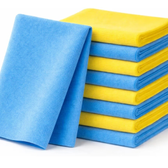 Imagem da oferta Kit 10 Panos de Microfibra 30x30cm Profissional Alta Absorção Não Risca Limpeza Automotiva Vidros e Casa