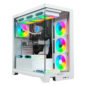 Imagem da oferta Gabinete Galax Alpha White Mid Tower ATX Frontal de Vidro Branco - GLX-ALPHAW-2070