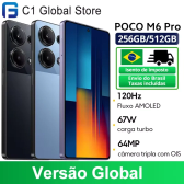 Imagem da oferta Estreia mundialPOCO M6 Pro Smartphone 5000mA 67W carregamento com fio Helio G99 Ultra 6.67 Fluxo AMOLED 120Hz AMOL