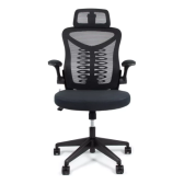 Imagem da oferta Cadeira Escritório Ergonômica Mesh Ajuste Lombar Gogo Go200 Cor Preto