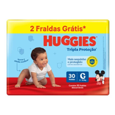 Imagem da oferta Fralda Huggies Tripla Proteção Mega G 30 Unidades