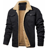 Imagem da oferta Jaqueta de Lã Masculina Casual de Inverno