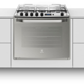 Imagem da oferta Fogão de Embutir Electrolux 5 Bocas Prata Automático com Grill e Timer Digital - 76EXR