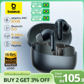 Imagem da oferta Baseus EP10 Pro ANC Fones de ouvido sem fio Bluetooth 6.0 Fones de ouvido 50dB Fones de ouvido adaptativos em tempo real