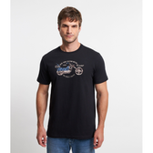 Imagem da oferta Camiseta Manga Curta em Algodão com Café Racer Moto Estampada